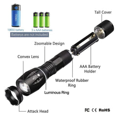 2 Pack of 90000LM LED Tactical Flashlight