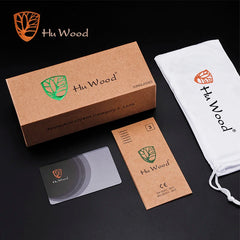 HU WOOD High Quality Square Sunglasses  Polarized UV400