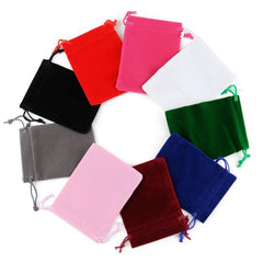 Velvet Bag Drawstrings Travel Pouches