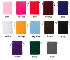 Velvet Bag Drawstrings Travel Pouches