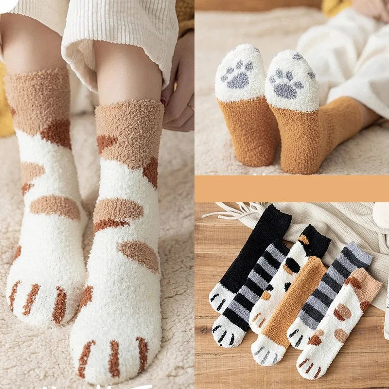 Cute Paw Pattern Socks