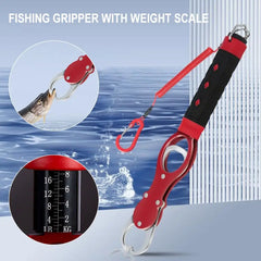 Fishing Lip Gripper Fish Plier Hand Grip Portable Aluminum Fishing Gripper Alloy Weight Fishing Accessories Scale Grip Hook D1w5