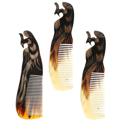 3 Pcs Phoenix Horn Comb