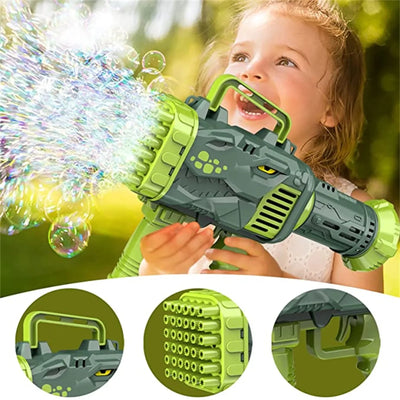 32 Holes Dinosaur Bubble Gun