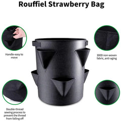 Multi-Mouth Grow Bag 5/7/10 Gallons Strawberry Tomato Planting Bags Reusable Gardens Balconies Flower Herb Planter