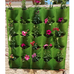 Plant Growing Bag Strawberry Flower Bag Fabric Vertical Garden Living Room Pot Decor Wall Hanging Planter Grow Bag Garden Tools