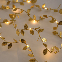 Golden Leaves Fairy Lights