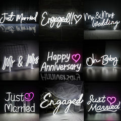 Wedding Engaged Neon Sign