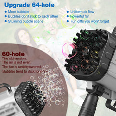 64 Holes Bazooka Bubble Gun