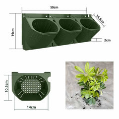 Wall Hanging Pockets Planting Pot Flower Pot Waterproof Grow Bag Garden Planter Nursery Pots Suculentas Plant Pot Planters