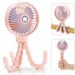 Portable Fan Clip On 600mAh USB Rechargeable