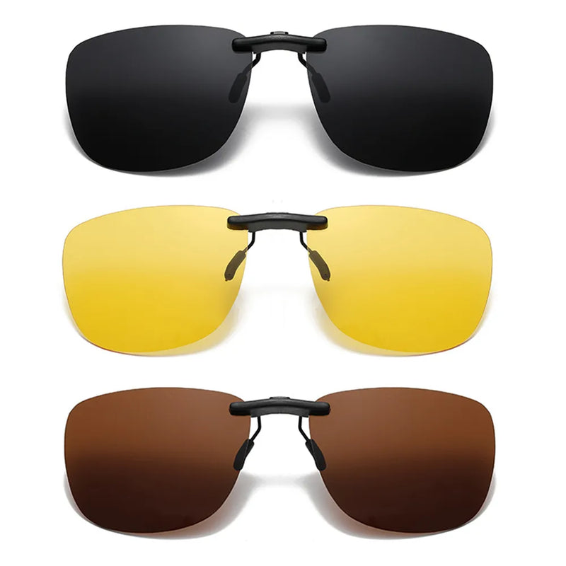 Square Clip On Sunglasses Polarized  UV400