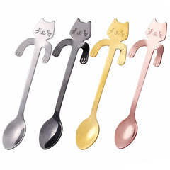 4pcs Stainless Steel Cat Spoons