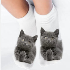 1-5Pairs Cute Cat Socks