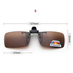 Polarized Sunglasses Clip Driving Night Vision Eyeglasses UV400 Outdoor Shades High Definition Sun Glasses