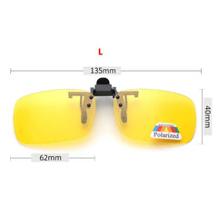 Polarized Sunglasses Clip Driving Night Vision Eyeglasses UV400 Outdoor Shades High Definition Sun Glasses