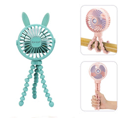 Portable Fan Clip On 600mAh USB Rechargeable