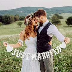 Just Married Wedding Banner