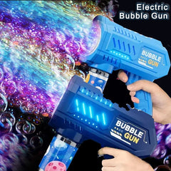 10 Holes Electric Bubble Gun With Light