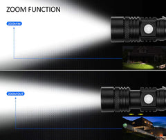 90000LM LED Tactical Flashlight